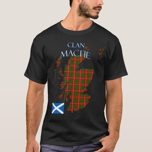 MacFie Scottish Clan Tartan Scotland T-Shirt (Vorderseite)