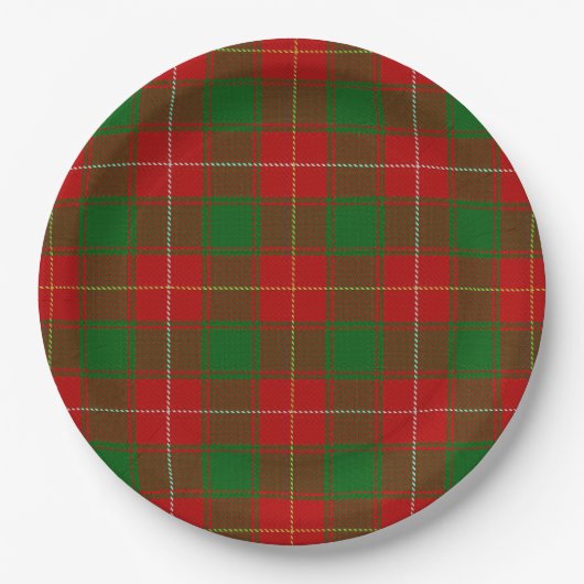 Macfie Tartan Pappteller (Vorderseite)