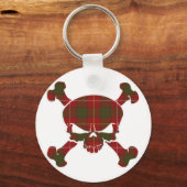 MacFie Tartan Skull No Banner Schlüsselanhänger (Vorderseite)