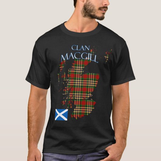 MacGill Scottish Clan Tartan Scotland T-Shirt (Vorderseite)