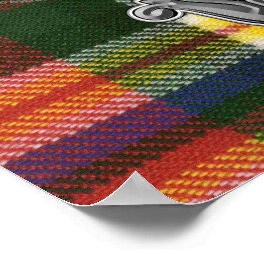 MacGill Tartan & Abzeichen Poster (Ecke)