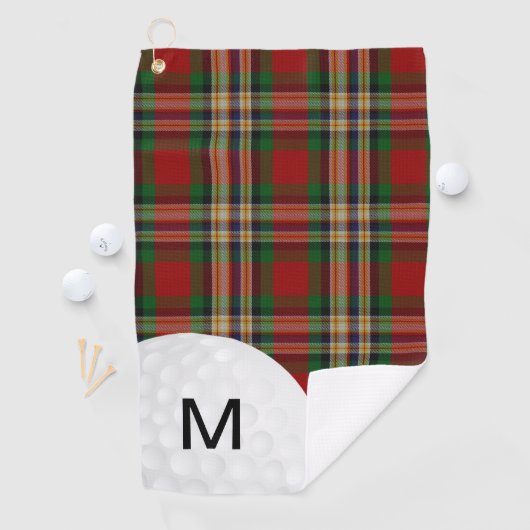MacGill Tartan Kariertes Golfhandtuch (Insitu)