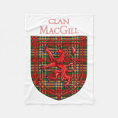 MacGill Tartan Scottish Kariert Lion Rampant Fleecedecke (Vorderseite)