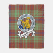 MacGillivray Jagd Ancient Clan Abzeichen Tartan Pl Fleecedecke (Vorderseite)