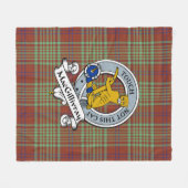 MacGillivray Jagd Ancient Clan Abzeichen Tartan Pl Fleecedecke (Vorderseite (Horizontal))