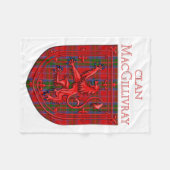 MacGillivray Tartan Scottish Kariert Lion Rampant Fleecedecke (Vorderseite (Horizontal))