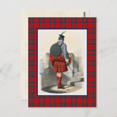 MacGillivray Vintag Illustration Tartan Frame Postkarte (Vorne/Hinten)