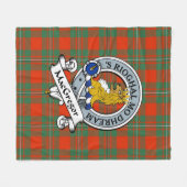MacGregor Ancient Clan Abzeichen Tartan Kariert Fleecedecke (Vorderseite (Horizontal))