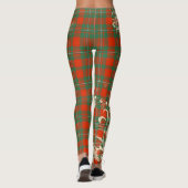 MacGregor Ancient Tartan Scotland Lion Map Art Leggings (Rückseite)