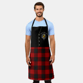 MacGregor Clan Abzeichen & Rob Roy Tartan Kilt Schürze (Getragen)