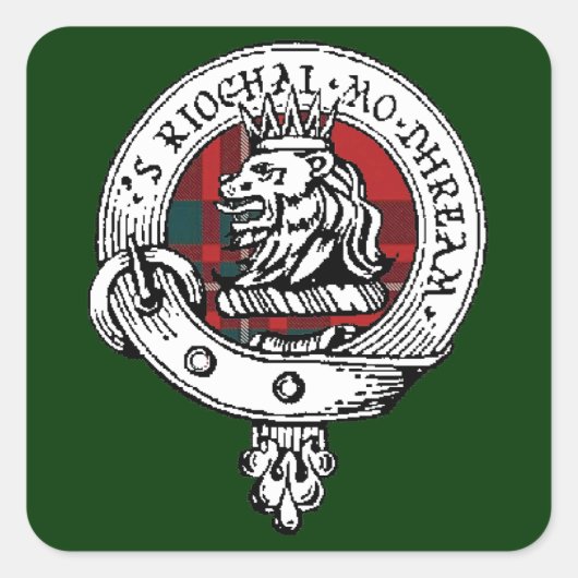 MacGregor Clan Abzeichen Sticker Forest Green (Vorderseite)