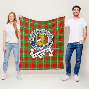 MacGregor Clan Abzeichen Tartan Kariert Fleecedecke