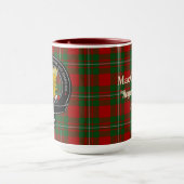 MacGregor Clan Abzeichen & Tartan Tasse (Zentrum)