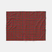 MacGregor Clan Red and Forest Green Tartan Fleecedecke (Vorderseite (Horizontal))