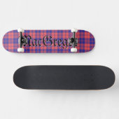 MacGregor Clan Tartan Schottisches Kariertes Muste Skateboard (Horizontal)