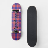 MacGregor Clan Tartan Schottisches Kariertes Muste Skateboard (Vorderseite)