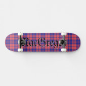 MacGregor Clan Tartan Schottisches Kariertes Muste Skateboard (Horizontal)