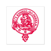 MacGregor Clan Wappen Briefmarke (Farbtinte auswäh
