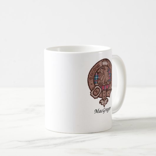 Macgregor Clan-Wappen Kaffeetasse (VorderseiteRechts)