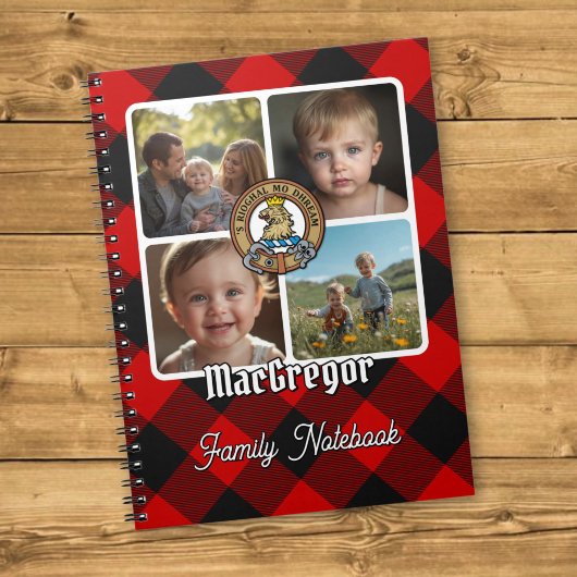 MacGregor-Familienfoto-Collage Notizblock