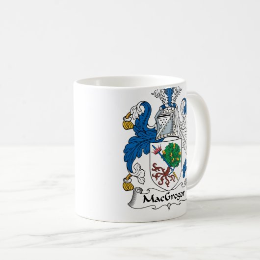 MacGregor Familienwappen Kaffeetasse (VorderseiteRechts)