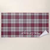 MacGregor Kleid Tartan Kariert Beach Handtuch (Vorderseite)