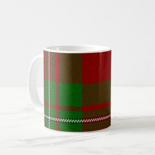 MacGregor Red and Green Tartan Tasse (Vorderseite Links)