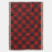 MacGregor | Rob Roy | Buffalo Kariert Red Tartan Decke (Vorderseite Vertikal)