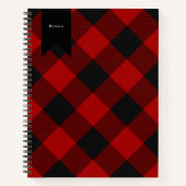 MacGregor | Rob Roy | Buffalo Kariert Red Tartan Notizblock (Vorderseite)