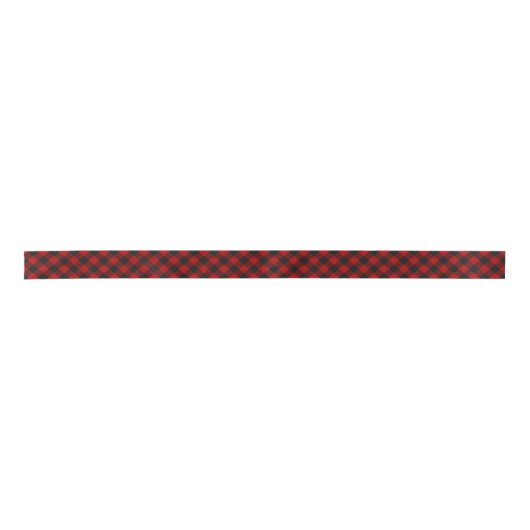 MacGregor | Rob Roy | Buffalo Kariert Red Tartan Satinband (Vorderseite)