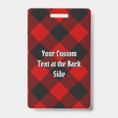 MacGregor Rob Roy Tartan Abzeichen Ausweis (Rückseite)