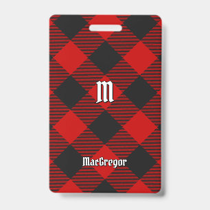 MacGregor Rob Roy Tartan Abzeichen Ausweis