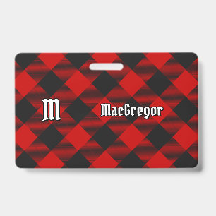 MacGregor Rob Roy Tartan Abzeichen Ausweis