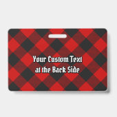 MacGregor Rob Roy Tartan Abzeichen Ausweis (Rückseite)