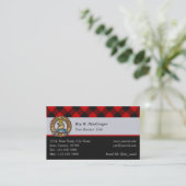 MacGregor Rob Roy Tartan Business Card Visitenkarte (Stehend Vorderseite)