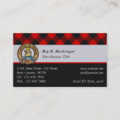 MacGregor Rob Roy Tartan Business Card Visitenkarte (Vorderseite)