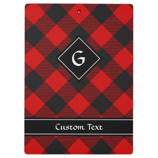 MacGregor Rob Roy Tartan Clipboard Klemmbrett (Rückseite)