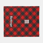 MacGregor Rob Roy Tartan Fleece Blanket (Vorderseite (Horizontal))