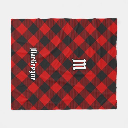 MacGregor Rob Roy Tartan Fleece Blanket (Vorderseite (Horizontal))