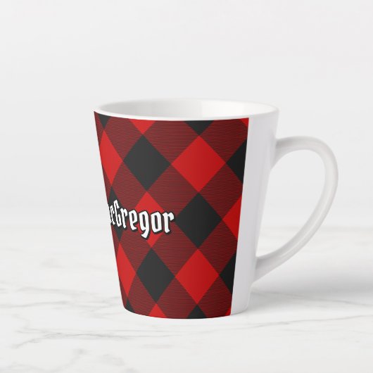 MacGregor Rob Roy Tartan Latte Tasse (Rechts)