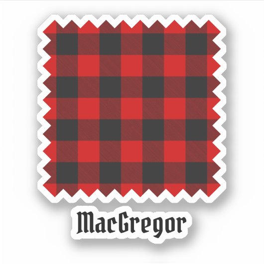 MacGregor Rob Roy Tartan Sticker (Vorderseite)