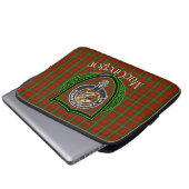 MacGregor Scottish Clan Tartan and Crest Laptopschutzhülle (Vorne Knopf)