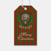 MacGregor Scottish Clan Tartan & Crest Geschenkanhänger (Vorderseite)