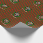 MacGregor Scottish Clan Tartan & Crest Geschenkpapier (Ecke)