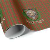 MacGregor Scottish Clan Tartan & Crest Geschenkpapier (Rolleneckpunkt)