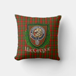 MacGregor Scottish Clan Tartan & Crest Kissen