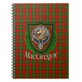 MacGregor Scottish Clan Tartan & Crest Notizblock (Vorderseite)