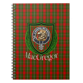 MacGregor Scottish Clan Tartan & Crest Notizblock