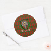 MacGregor Scottish Clan Tartan & Crest Runder Aufkleber (Umschlag)