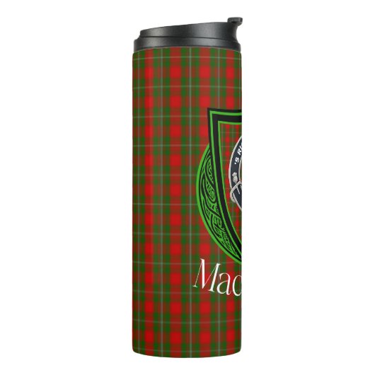 MacGregor Scottish Clan Tartan & Crest Thermosbecher (Nach links gedreht)